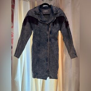 Vintage Paris Blues Blue Denim Cowgirl Dress fits like size 4